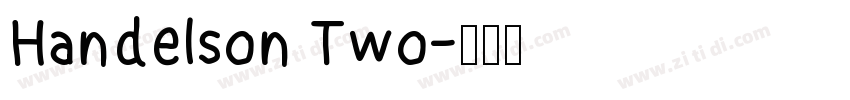 Handelson Two字体转换